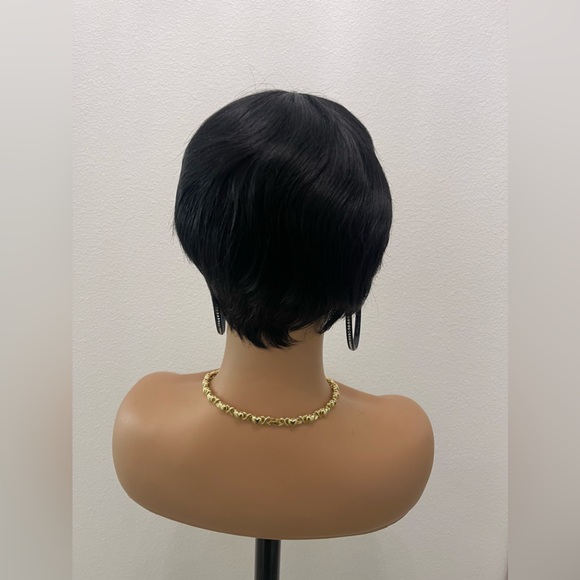 Short Pixie Cut Human Hair Wig Full Wig (No Lace) All Wefts - Picture 5 of 10